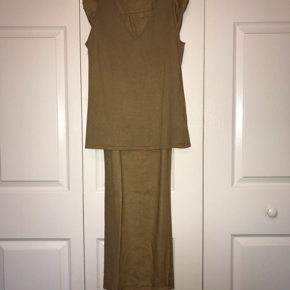Ralph Lauren Linen Pants& Matching Sleeveless Top - Picture 2 of 13